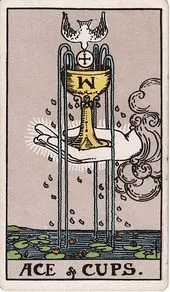 Ace of Cups tarot card, Rider–Waite–Smith deck