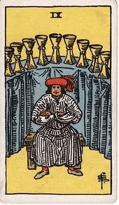 Nine of Cups tarot card, Rider–Waite–Smith deck