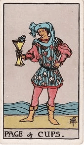Page of Cups tarot card, Rider–Waite–Smith deck