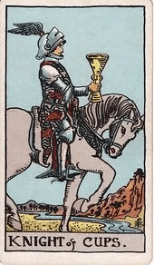 Knight of Cups tarot card, Rider–Waite–Smith deck