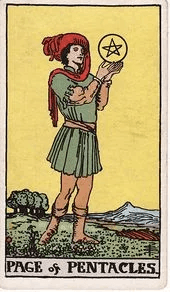 Page of Pentacles tarot card, Rider–Waite–Smith deck