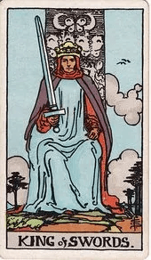 King of Swords tarot card, Rider–Waite–Smith deck