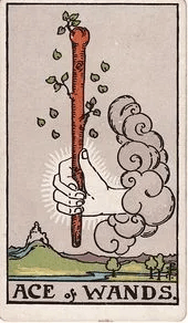 Ace of Wands tarot card, Rider–Waite–Smith deck