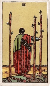 Three of Wands tarot card, Rider–Waite–Smith deck