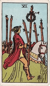 Six of Wands tarot card, Rider–Waite–Smith deck
