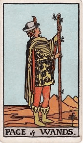 Page of Wands tarot card, Rider–Waite–Smith deck