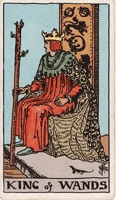 King of Wands tarot card, Rider–Waite–Smith deck